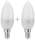 ŻARÓWKA LED BIAŁA E14 5W=50W 470lm 1+1 GRATIS CIEPŁA BARWA ŻARÓWKI LAMPKA ŚWIECZKA